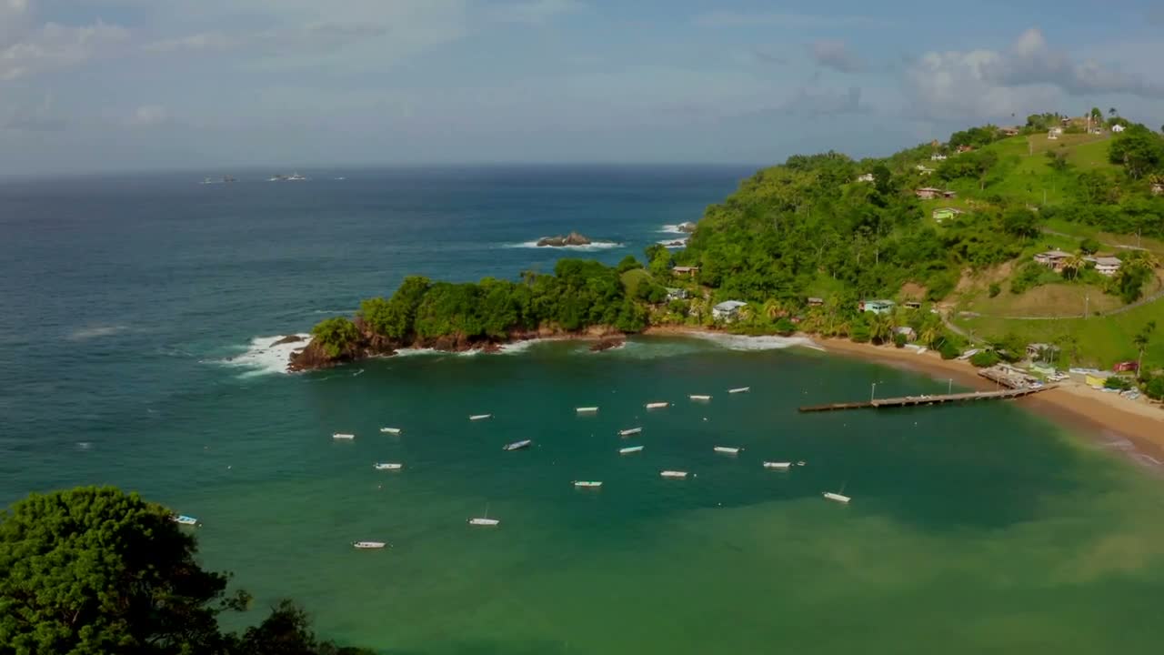 The cove from above