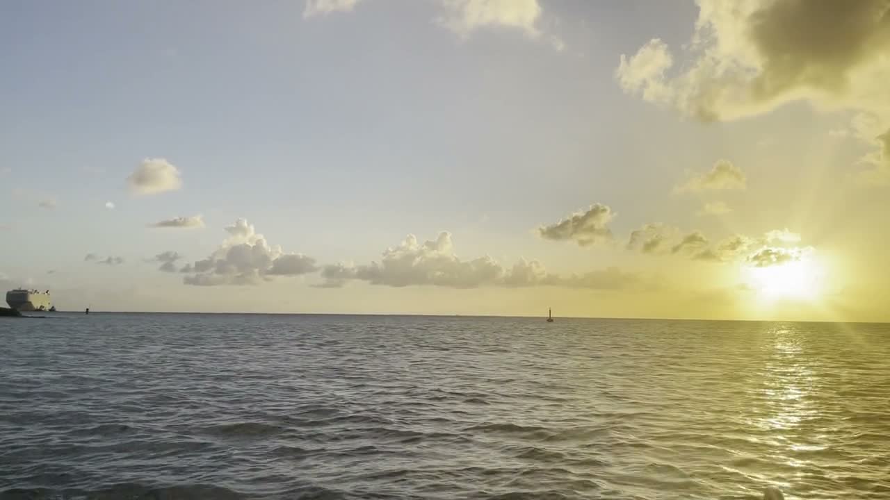 The Pacific at golden hour