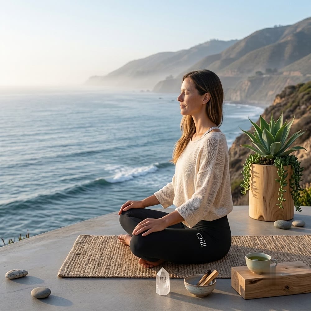 Coastal meditation at first light
